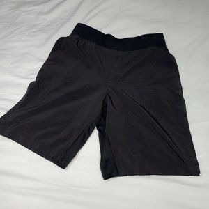 Lululemon Black Linerless Running Athletic Shorts Men's size Small 9” Inseam
